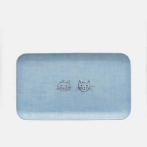 Fog Linen Work Tray Linen 100% Made in Japan Rectangle Serving Tray New